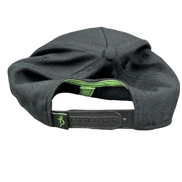 The Alchemist Brewing Black Green Hop Logo Snapback Hat One Size - Picture 4 of 4